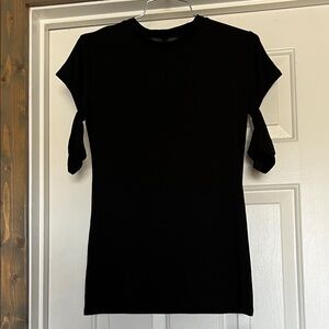 Marcellamoda - Chic Black Short Sleeve Women's Top